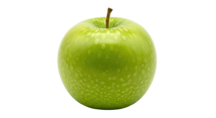 Isolated Single Green Apple