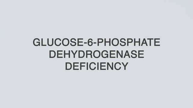 Glucose-6-phosphate dehydrogenase deficiency concept word stethoscope illustrative illustration text hand diagnosed on white background for genetic health awareness, patient care, and evaluation