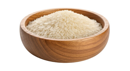 Isolated Bowl of White Rice