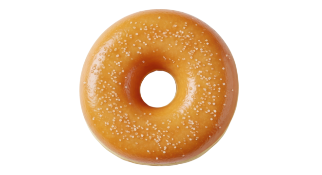 Isolated Glazed Doughnut