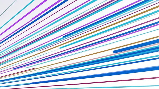 Colorful, angled, linear art