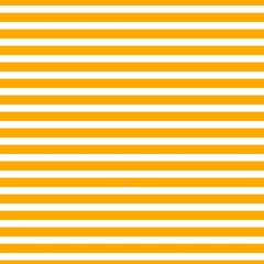 Seamless pattern of evenly spaced horizontal stripes in bright orange and white, creating a vibrant and energetic graphic background.