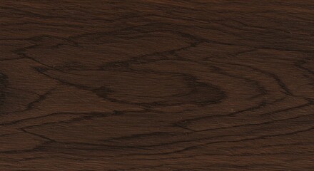 Close-up of dark brown wood grain exhibiting a swirling, knotty pattern with subtle variations in tone and texture, creating a rich, natural aesthetic