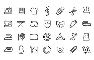 Set of  icon for sewing 