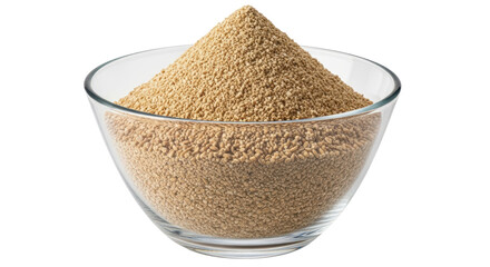 Isolated Bowl of Semolina