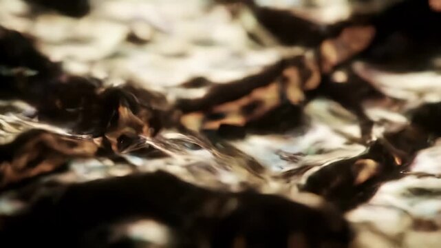 Liquid Metal Abstract Flowing Background