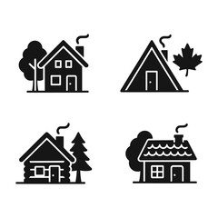 Fototapeta premium Wooden Cabin in Forest