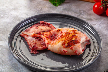 Tasty Grilled calamari for snack