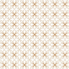 Creative Geometric Background Decorated by Floral Ornament Shapes