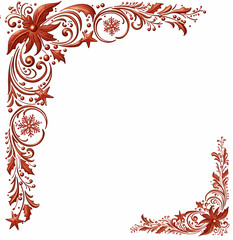 Obraz premium Christmas Corner Ornament