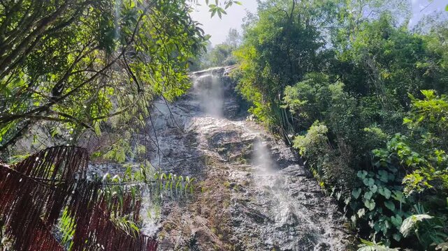 waterfall in the forest at Harau, West Sumatera