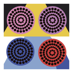 Halftone design elements
