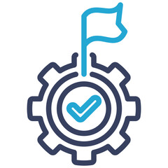 Obraz premium Goal Outline Color Icon