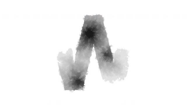 The letter &ldquo;W&rdquo; appears as if ink has bled onto the paper	
