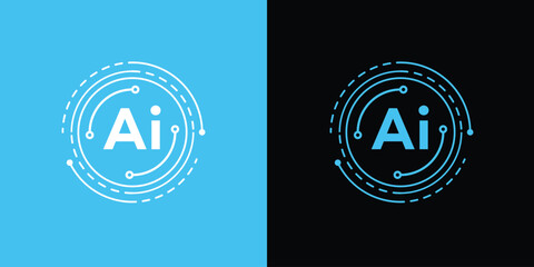 AI Logo  Technology Brand Identity Design