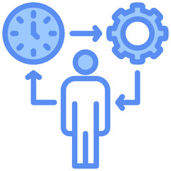 Discipline Blue Icon