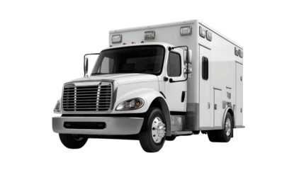 Emergency healthcare vehicle with professional design for medical transport, saving lives on the road