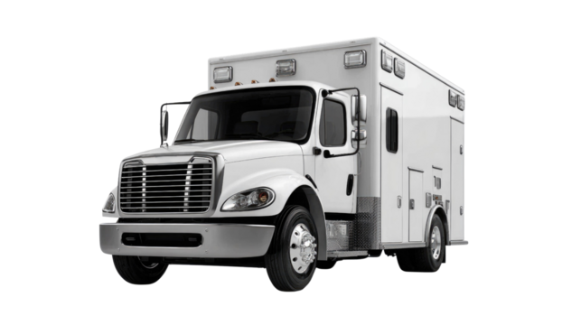 Emergency healthcare vehicle with professional design for medical transport, saving lives on the road