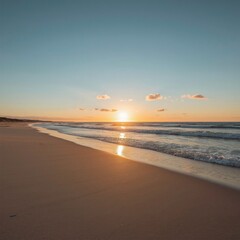 Fototapeta premium sunset on the beach