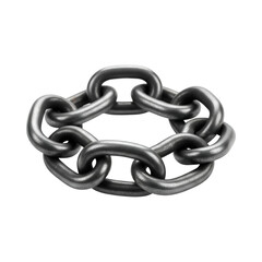 Obraz premium metal chain isolated
