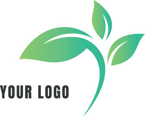 Green leaf logo Royalty Free Vector 