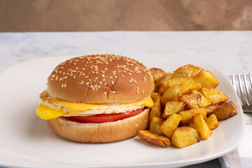  fried egg  and cheese  breakfast sandwich