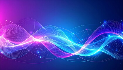 Abstract Waveform, Digital Art, Background