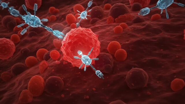 Microscopic Nanobots Targeting Cancer Cells in Bloodstream