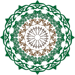 Evil eye beads follow each other's mandala patterns, blue evil eye beads