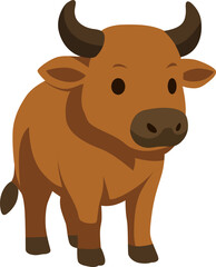 cow cartoon isolated on white