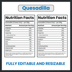Obraz premium Quesadilla Mexican Dish Illustration Vector Design