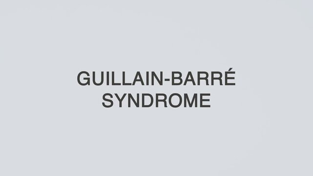 Guillain-Barr&eacute; syndrome GBS concept word stethoscope illustrative illustration text hand diagnosed on white background for nerve health awareness, patient care, and medical evaluation