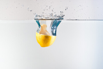 Vitamin C, Lemon piece falls into water