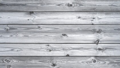 Fototapeta premium Weathered Gray Wooden Planks with Visible Grain and Knots.