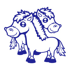 2 horses Man Woman Lovers Two Friends Love Team