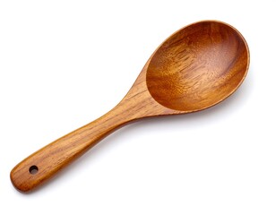 Wooden spoon, isolated on white