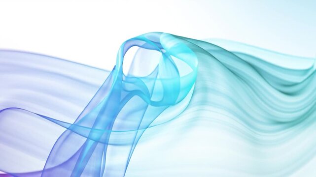 Flowing transparent multilayer cloth background