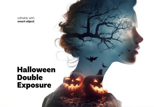 Halloween Double Exposure Effect