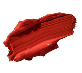 red paint isolated on transparent background