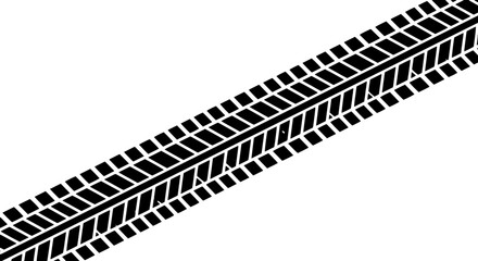 Dynamic tire track design element for automotive concepts and transportation themes, originally a scalable graphic