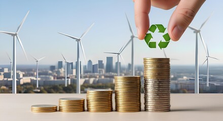 Green finance and sustainable investment for renewable energy growth and environmental conservation.