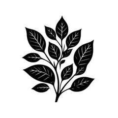 Decorative Tropical Leaves Vector Illustration