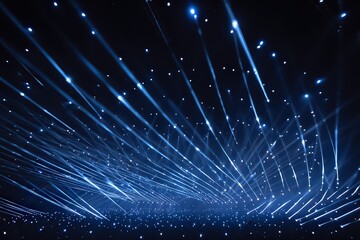 Abstract Blue Light Show Stage Lighting