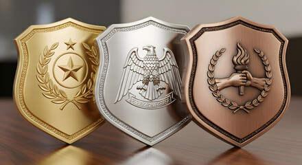 Awards medals display