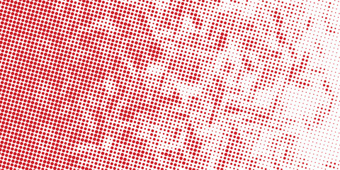 Red halftone pattern abstract background for fabric style