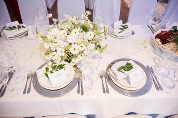 wedding table setting