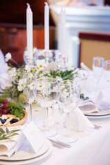 wedding table setting