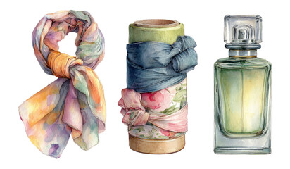 Stylish Accessories on Transparent Background for Elegant Displays