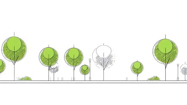 Urban landscape sketch
