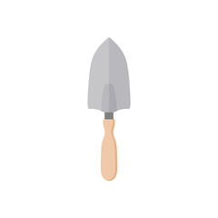 trowel flat design vector illustration isolated on white background. Putty knife illustration. masonry tool for plastering and smoothing construction equipment